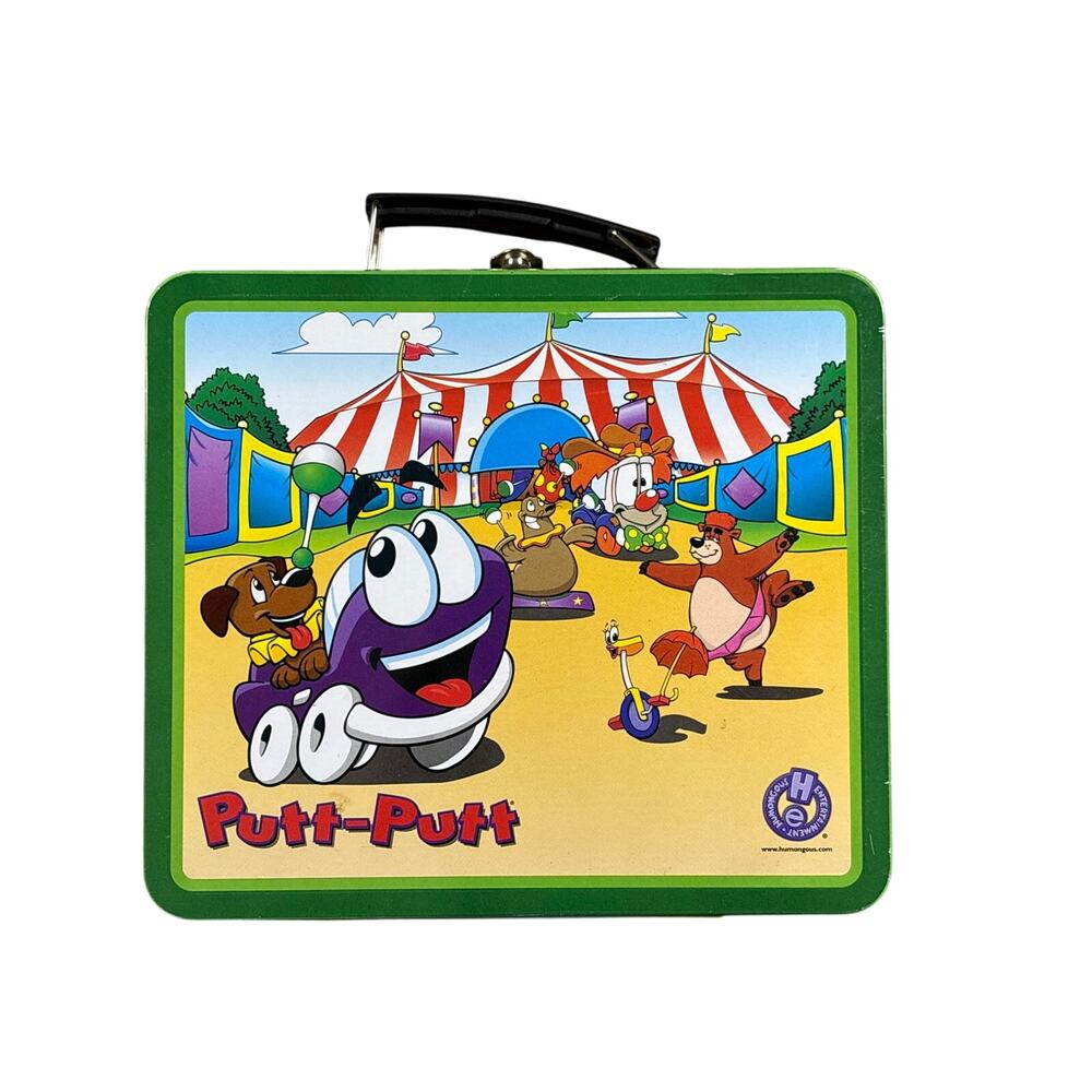Y2K 2000 Putt-Putt Humungous Entertainment Metal Lunch Box promo rare